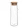 LEONARDO Karaffe 900 ml SOLE, 900 ml - Transparent - Borosilikatglas - mit Korkdeckel