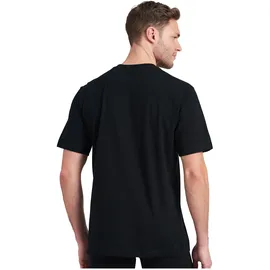 SCHIESSER T-Shirt 2er Pack - 1/2 Arm, Unterhemd, V-Ausschnitt, Schwarz