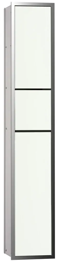 emco WC-Modul asis 150, chrom / optiwhite Unterputz, 964 mm, Doppelfach mit Boden mit Papierhalter,  976027864