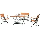 SonnenPartner Oxford Set 4-tlg. Schwarz