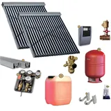 TWL Solaranlage EtaSunPro VRK20-3 Vakuumröhren Kollektorset  9,30 m2 Zubehör