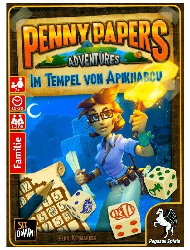 Pegasus Spiele - Penny Papers Adventures: Im Tempel von Apikhabou (Spiel)