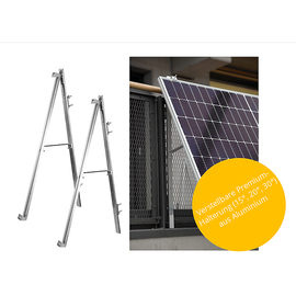 osnatech Balkonkraftwerk Mini-PV-Premium Glas L-1 (425 W) STARTER Balkon-Solaranlage