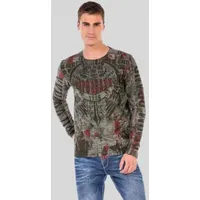 Cipo & Baxx "Sweatshirts", Herren, Gr. L, grau (anthrazit),