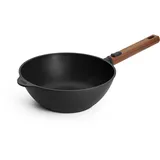 WOLL "Eco Logic QXR Guss-Wok- und Rührpfanne", schwarz, H:9cm Ø:24cm, Pfannen, Wok, PFAS-freie Diamond-QXR - Beschichtung