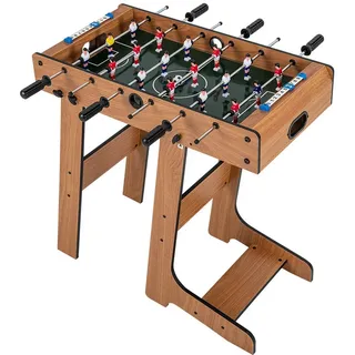 COSTWAY Mini-Tischkicker Tischfußball, 69 x 60 x 71 cm, Kinder, klappbar braun