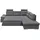 ed exciting design Ecksofa Polyester 4-Sitzer Grau