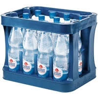6x 1,00L Franken Brunnen Mineralwasser Spritzig PET Flasche MEHRWEG ohne Kasten