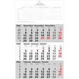 Adina 2026 Adina Wandkalender Dreimonatskalender mit Tagesanzeiger