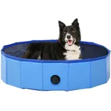 Hundepool Faltbar Blau 80 X 20 Cm Pvc Cfw968646
