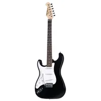J & D J&D, E-Gitarre, ST Rock BK, Linkshänder, Schwarz,