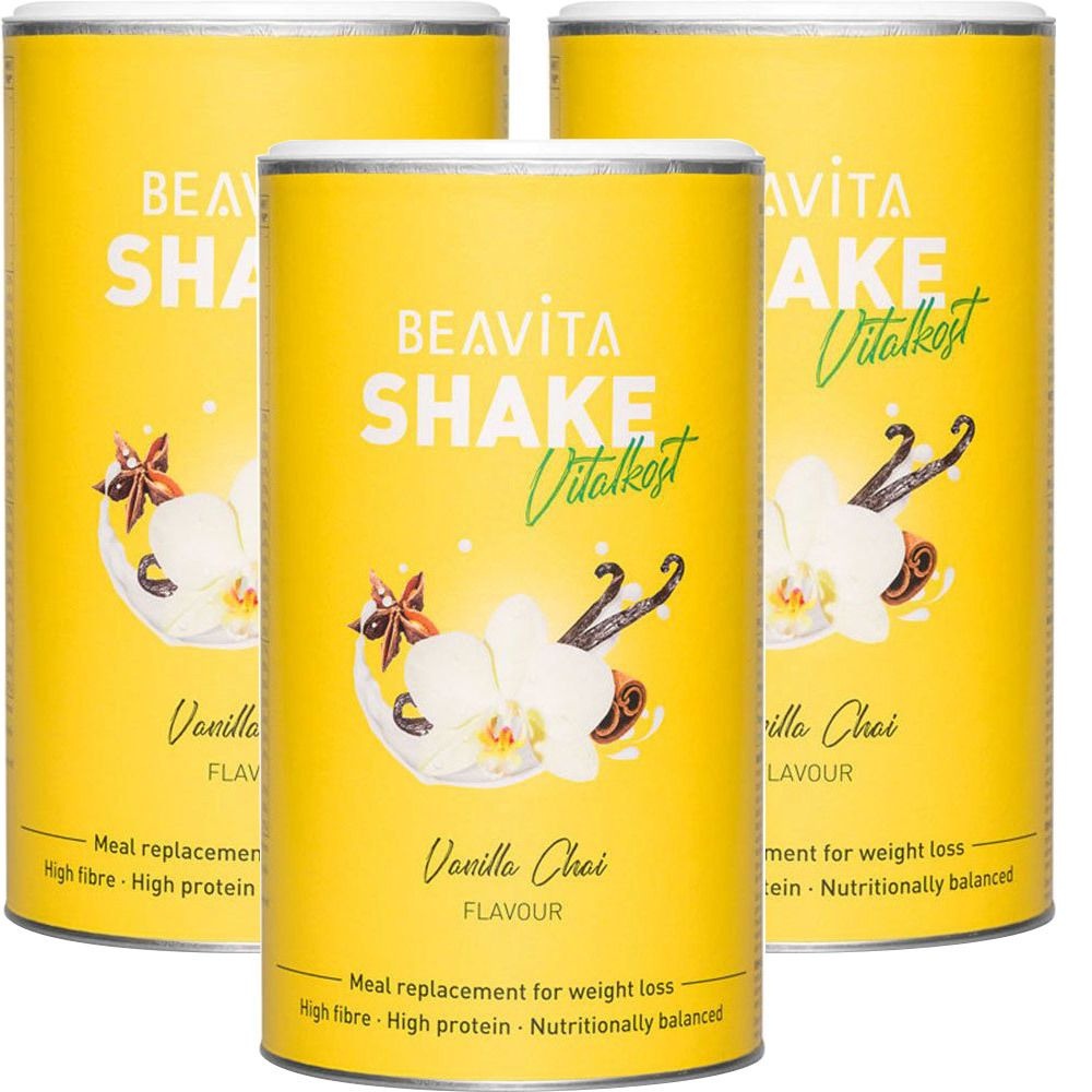 BEAVITA Shake minceur, Vanilla Chai 3x572 g Poudre