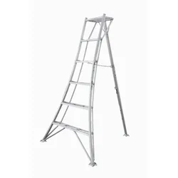 niwaki Gartenleiter, Aluminium, silberfarben, max. Belastung 150 kg