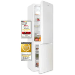 Exquisit Kühl-Gefrierkombination KGC265-70-NF-040C weiss | 253 L Volumen | Kühl Gefrierkombination No-frost | Türanschlag wechselbar