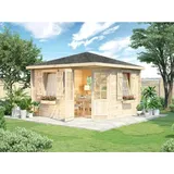 Alpholz Gartenhaus Monica Royal Spitzdach Tauchimprägniert 375 cm x 375 cm