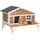 Vevor Katzenhaus Outdoor, Katzenhütte mit Schaumstoffisolierung, Holzunterstand mit großer Plattform, winterfest & isoliert, Katzenhöhle für Haus- & Freigängerkatzen im Winter 1105x853x787 mm