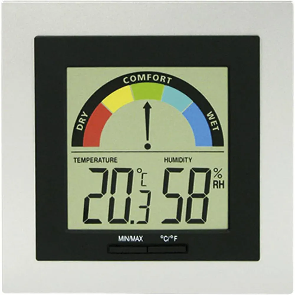 Thermo-Hygrometer mit Comfort Barometer und Min/Max Speicherung
