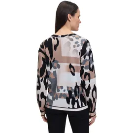 Betty Barclay Feinstrickpullover mit Print in Nature/Black | Gr.: 44