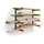 Bora Portamate PBR-0410 Kragarmregal Wandregal – 4 Ebenen, Wandmontage, Schwerlast 200 kg, für Garage und Werkstatt, Holzlagerung, Rohre, Leitern, Sportgeräte