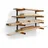 Bora Portamate PBR-0410 Kragarmregal Wandregal – 4 Ebenen, Wandmontage, Schwerlast 200 kg, für Garage und Werkstatt, Holzlagerung, Rohre, Leitern, Sportgeräte