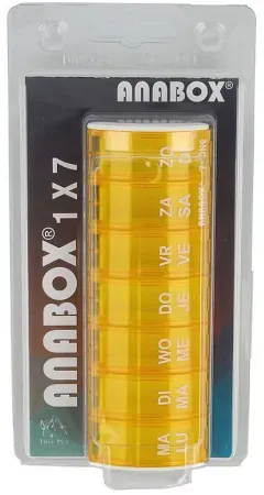 Anabox Wochen-Pillendose Orange 1 Stück