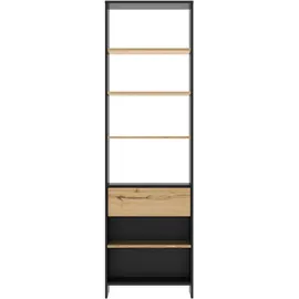 Gami Schranksystem Mimizan 63 x 213 x 45 cm Schwarz