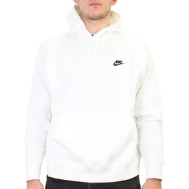 Nike Herren Sweatshirt M NSW Club Fleece Hoodie PO BB, White/White/(Black), XS,
