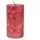Kerzenfarm Hahn Stearin Stumpenkerze 9 cm dunkelrot