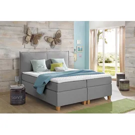 Home Affaire Houssay 180 x 200 cm H3 7-Zonen-Tonnentaschen-Federkernmatratze grau
