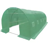 HATTORO Foliengewächshaus Stahl Grün PE-Gewebe 170 g/m2 18 m2