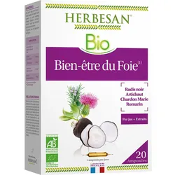 Herbesan Bio Wohlbefinden der Leber Schwarzer Rettich Artischocke Rosmarin