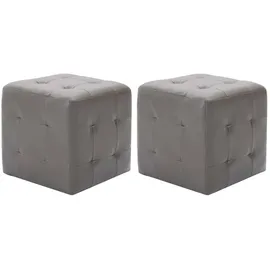 vidaXL Nachtschrank 2-teilig 30 x 30 x 30 cm Grau