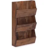 DESIGN DELIGHTS Zeitungs-Wandregal, Hellbraun, Holz, 38x60x11 cm, Wohnzimmer, Regale, Wandregale