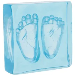 Dooky Crystal Memories DeLuxe 3D Frame Handprint & Footprint Baby-Abdruckset 1 St.
