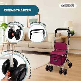 Mobiclinic Einkaufswagen mit Sitz Pink 21 L
