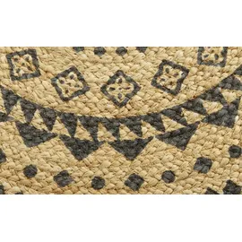 LUXORLIVING Jute-Teppich ¦ beige ¦ Jute Ø: 80.0