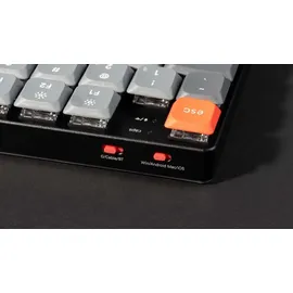 Keychron K5 Max kabellose mechanische Tastatur, QMK/VIA programmierbar, 3-Modus Bluetooth/2.4 GHz/Kabel mit RGB LED, Low Profile Gateron Brown Switch Hot-Swap, PBT Tastenkappen