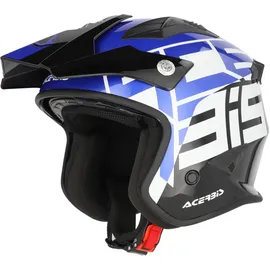 Acerbis Jet Aria Graphic Jethelm, schwarz-blau, Größe M für Männer