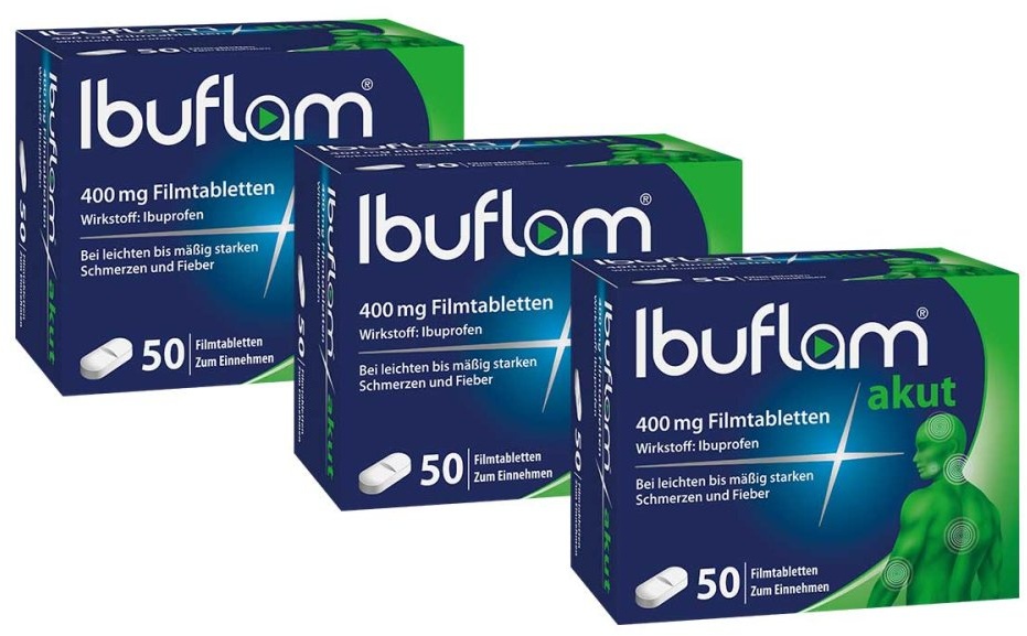 Ibuflam Akut 400 mg Ibuprofen Schmerztabletten