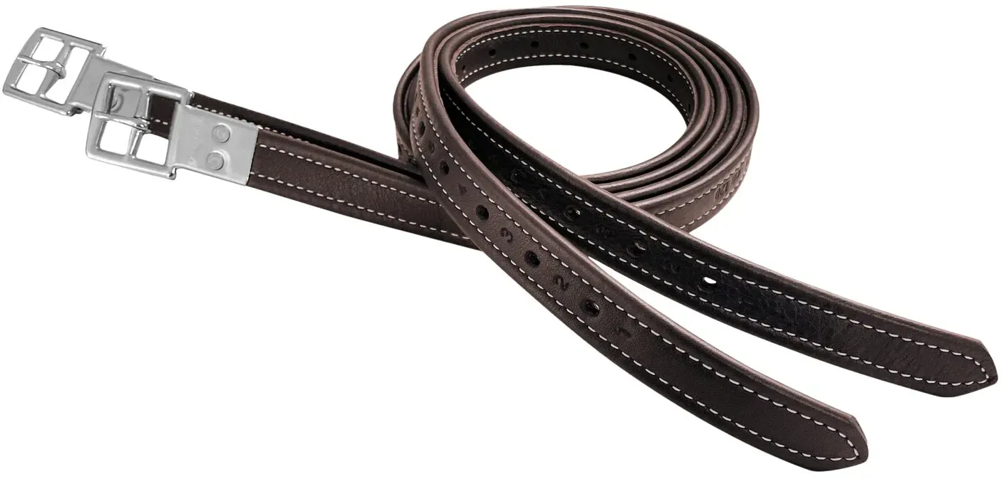 PRESTIGE Leder-Steigbügelriemen braun