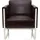HJH Office Loungesessel ARUBA Kunstleder 56 x 56 x 74 cm Braun höhenverstellbar