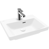 Villeroy & Boch Villeroy und Boch Subway 3.0 Handwaschbecken 4370FFRW 50x40cm, mit Hahnloch/mit Überlauf, Stone white C-plus