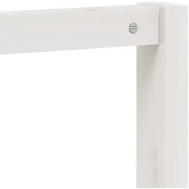 vidaXL Garderobenständer mit Schuhablage 113 x 40 x 157,5 cm Weiß Kiefer