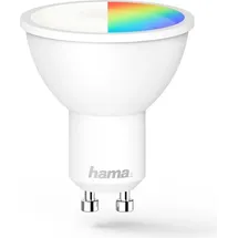 Hama LED Lampe Reflektor GU10 5,5W, RGBW, dimmbar, Refl., für Sprach-/App-Steuerung (00176598)
