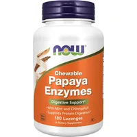 NOW Foods Papaya-Enzym Lutschtabletten 180 St.