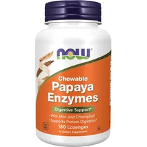 NOW Foods Papaya-Enzym Lutschtabletten 180 St.