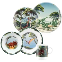SELTMANN WEIDEN Compact Kindergeschirr Set 5-tlg. Dino/Blaulicht