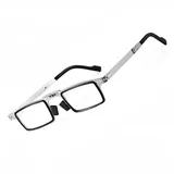 COKYIS Faltbare Lesebrille Herren Klein Computerbrille Metall Rahmen Klappbare Brille Rechteckig Lesebrillen Superleichte Blaulichtbrille 1.5 2.0 (Size : 1.0)