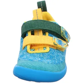 Affenzahn Halbschuh Knit Happy Kreativ Bär für Kinder, blau, Größe 33 EU