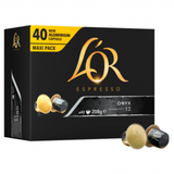 100 ONYX L'OR Espresso-Kaffeekapseln – Nespresso-kompatible Aluminiumkapseln